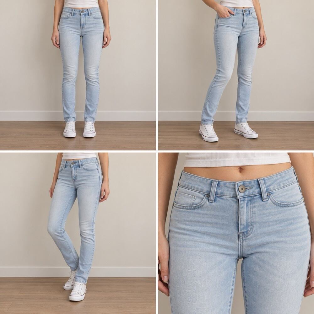 Hollister Jean Legging Jeans Womens 5R W27 L29 Light Blue Wash Skinny